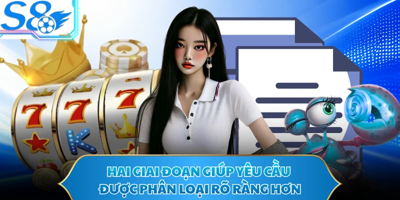 Hai giai đoạn giúp yêu cầu được phân loại rõ ràng hơn